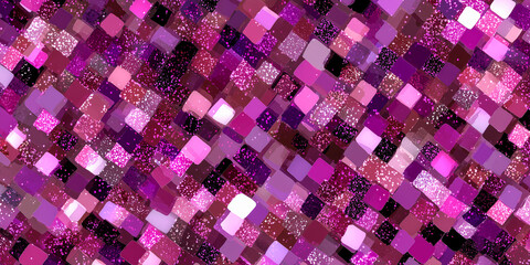 Wall Mural - glitter sparkle pink squares pattern background
