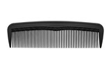 Simple black plastic comb for hair styling