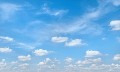 Wall Mural - sky is blue with many clouds