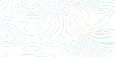 Wall Mural - the stylized multicolored wavy abstract topographic map contour, lines pattern background. topograph
