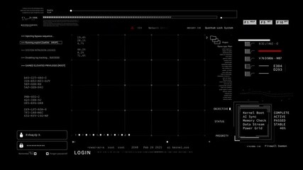 HUD frame template Technology viewfinder Elements Sci Fi data programming code.. data text