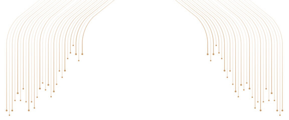 Wall Mural - vector digital technology gold lines graphic abstract design