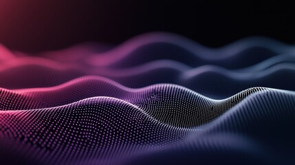 Wall Mural - Dot Abstract digital background filled with interconnected glowing dots.