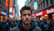 © kittipoj - Confused Person Amid Busy City Street