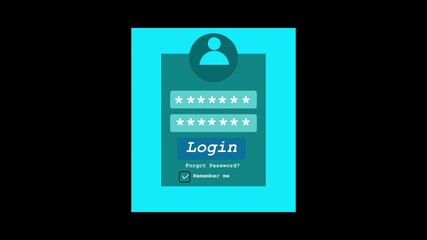 Sign in social network Login blurred password protected forgotten shot of a screen pixels visible Log in to remember me with transparent background

