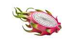 dragon fruit isolated on white background