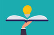 © danijelala - Knowledge or education, study or learning new skill, creativity or idea, reading book for inspiration, discover solution or literature, wisdom concept, open book and lightbulb idea
