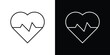 © Cristiane - Heart rate icons. vector symbol illustrations.