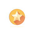© Oleksandr - Star icon inside a yellow circle with a shadow.