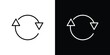 © Dan - Arrows repeat icons, vector best stroke icon EPS