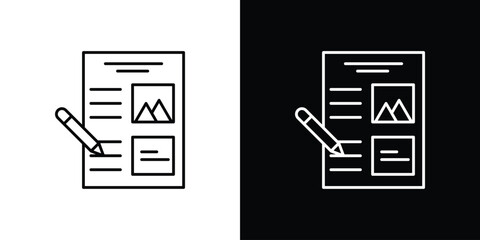 Storyboard icon. Simple element illustration.