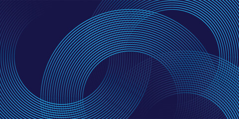 Wall Mural - blue abstract background. geometric lines pattern. modern shiny blue gradient lines. futuristic tech