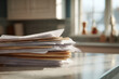 © NanoStudio - Stack of unpaid utility bills and documents creates feeling of household financial stress