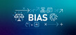 © bakhtiarzein - Bias in artificial intelligence conceptual banner illustration the problem of unintended prejudice or unfairness in AI systems caused by flawed incomplete training data