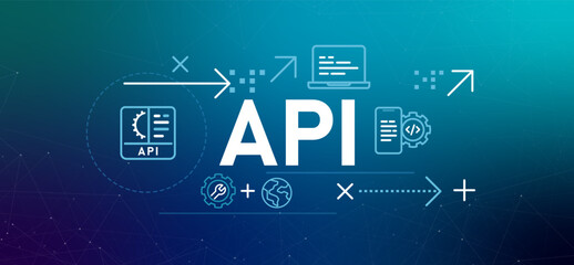 Application Programming Interface API different applications communicate and exchange data illustration role of API in modern software development and connectivity
