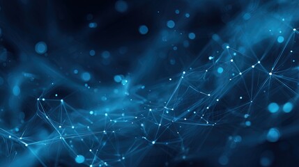 digital background with a dark blue gradient base. neon blue tones with a subtle network of digital connections. The overall style should be high-tech