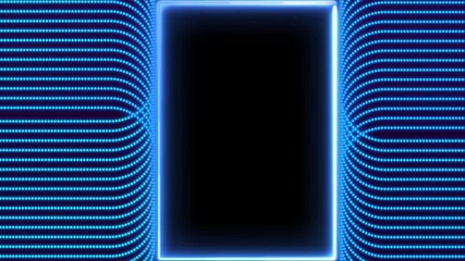Wall Mural - Neon line futuristic glow background with free space to add your video for a creative motion video editing project