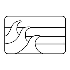 Naklejka na meble Monoline vector design for t-shirts, hats, strikers and more