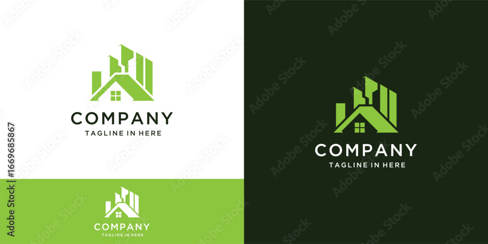 Modern building real estate logo design inspiration Stock Vector ...