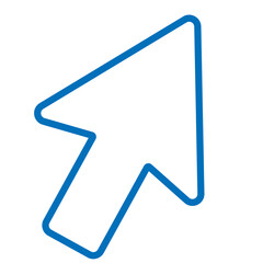 Blue cursor arrow png transparent background