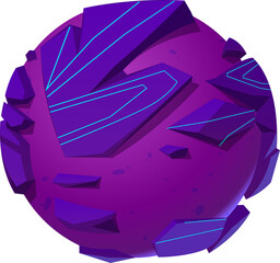Wall Mural - Purple Planet