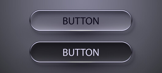Wall Mural - modern glass button set. modern glass button set. liquid glass. vector illustrator