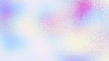 Sticker - holographic foil abstract loop background with blur and grain noise texture. pastel gradient in soft