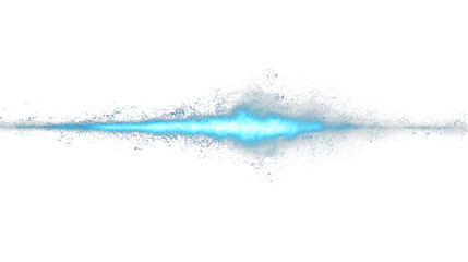 Wall Mural - Abstract luminous blue lines isolated on white background