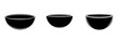 © AI04 - Unique design variations of simple black bowls observed during an art exploration session in a creative studio