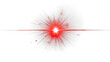 © Elena - bright, intense red laser beam bursting with energy and focus isolated on white background