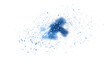 © PNG Balcony - Blue Splash Art  on white Background