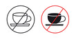 © Bsbd - No coffee cup sign graphic vectors