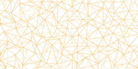 Wall Mural - Abstract of simple golden line triangle pattern geometric background .white background creative and geometric shape with white luxury pattern gold and white geometric background with low poly triangle