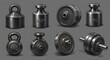 © Rangga - Metallic Weight Collection Still Life Gray Background Exercise