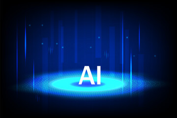 Ai future digital background artificial intelligence technology concept
