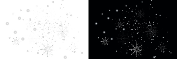 Wall Mural - light effect with glitter particles.christmas dust.white sparks shine with special light.