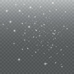 Wall Mural - light effect with glitter particles.christmas dust.white sparks shine with special light.