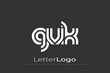 © Mahamud - GVK Creative Unique Modern Letter Logo Design. Elegant Monogram Logo Design with Decorative Elements and Typography