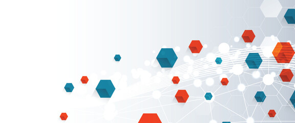 Abstract modern technology and science background for presentation