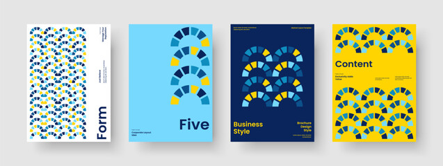 Canvas Print - creative book cover layout. abstract business presentation design. modern poster template. report. b