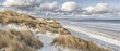 © Solaiman - Stunning Coastal Landscape Beach Dunes Grassy Sand Ocean Waves Cloudscape