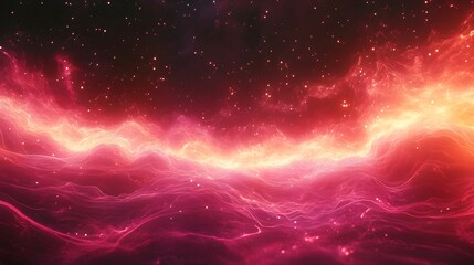 Wall Mural - vibrant, swirling nebulae against a star-studded backdrop.