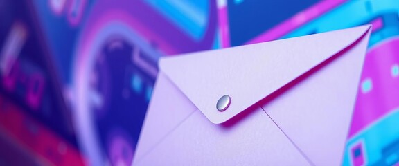 Wall Mural - Abstract blurred background of security envelope, sealed and protected,  privacy,  protection