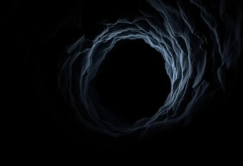 Wall Mural - Infinite, velvety black void, absorbing all light,  charcoal,  texture