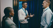 © peopleimages.com - Collaboration, communication and cybersecurity with people in server room for network administration. Conversation, explain and tech support with team in data center for maintenance of mainframe