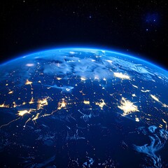 earth at night, city lights (2)