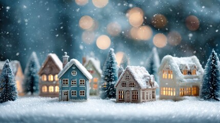 Wall Mural - christmas decoration xmas concept and idea in winter with snow no logos no brands ar 169
