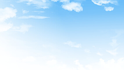 Wall Mural - nice white cloud on the sky