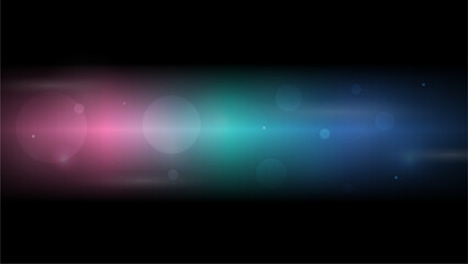 Wall Mural - Bright Color Light Beam with Soft Bokeh Lights Background