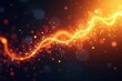 © Yuwadee - Intertwined golden light streams, vibrant particle bursts , orange, yellow